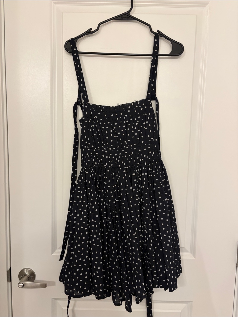 ASOS Black Polka Dot Sundress with White Dots
